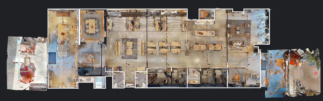 3D walkthrough of the space